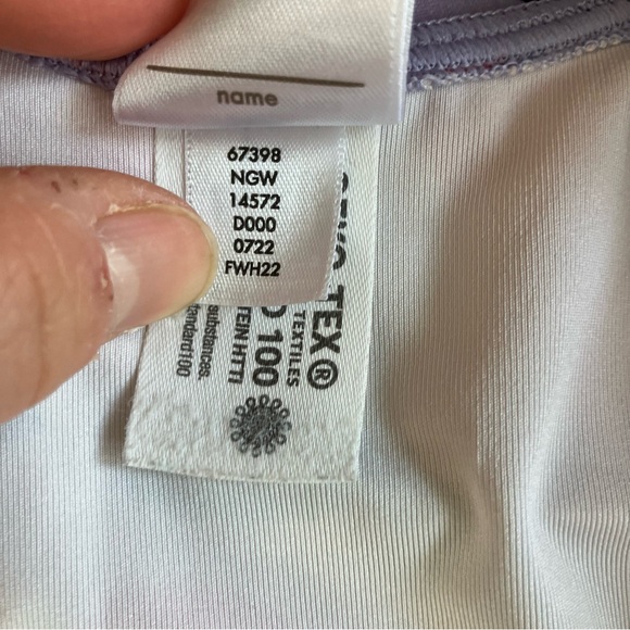 Hanna Andersson Purple Red Cherry Fruit Summer One Piece Bathing Suit 6-7 120 - Picture 4 of 6